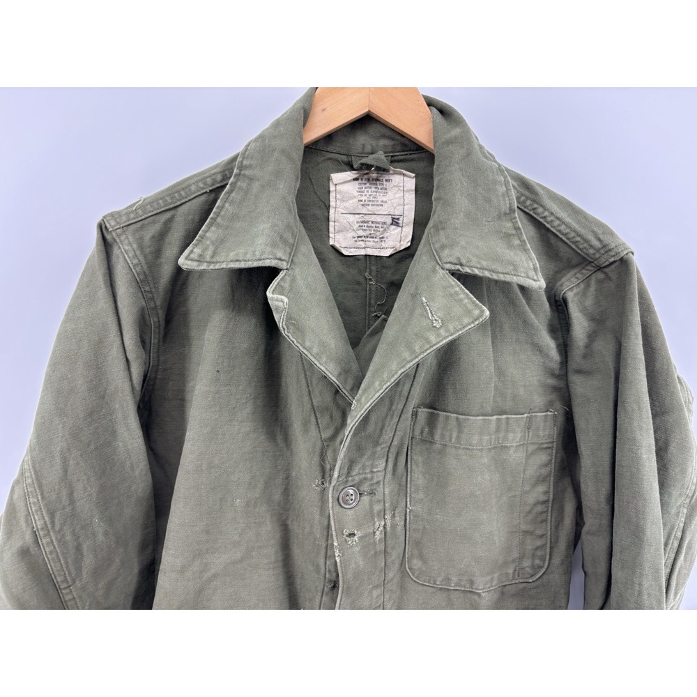 Vietnam Vintage US Military Coveralls Men's OG-107 Sateen Army Green OD Small